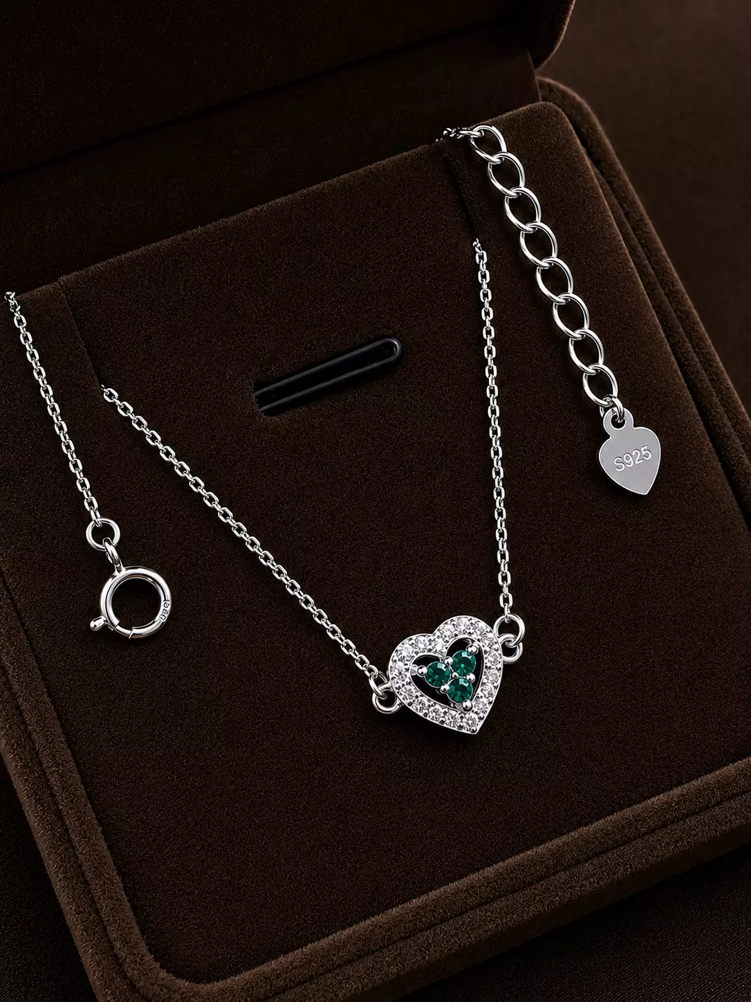 PULSEIRA CORAÇÃO LOVE ESMERALDA